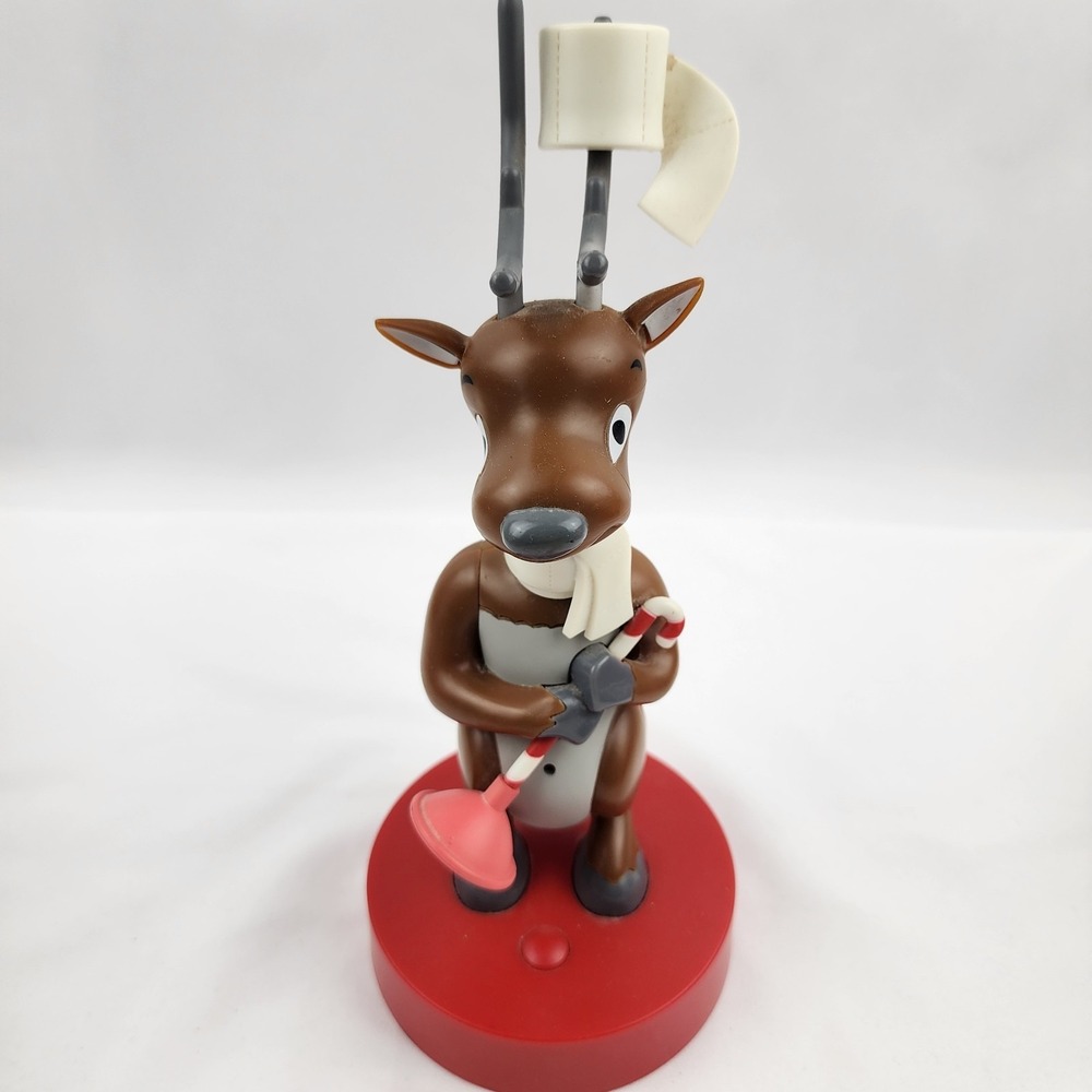 Hallmark Deer John‎ Toilet Reindeer Bathroom Humor Singing Jokes Motion Sensor